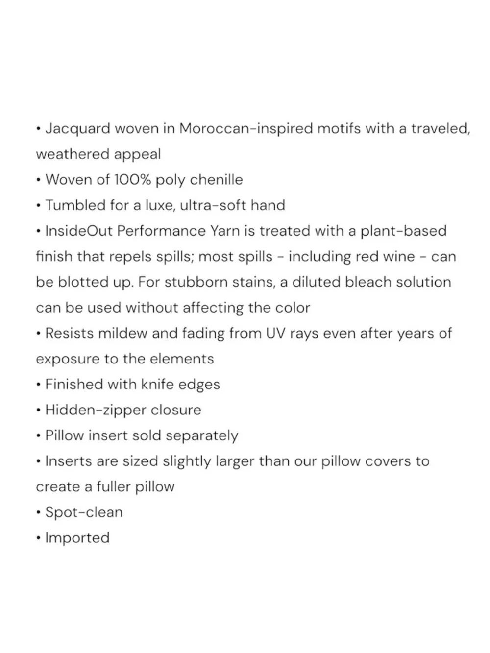 Restoration Hardware SAVONA MOROCCAN-ERASED Stripe Outdoor Pillow Cover Set.